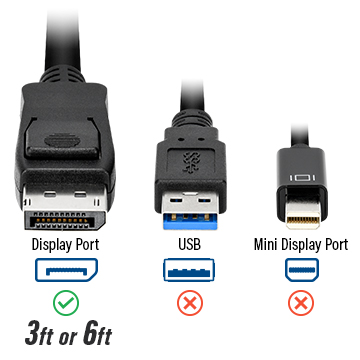 Rcdc 3 Feet Displayport To Displayport 1 4 Hbr3 Cable Rosewill