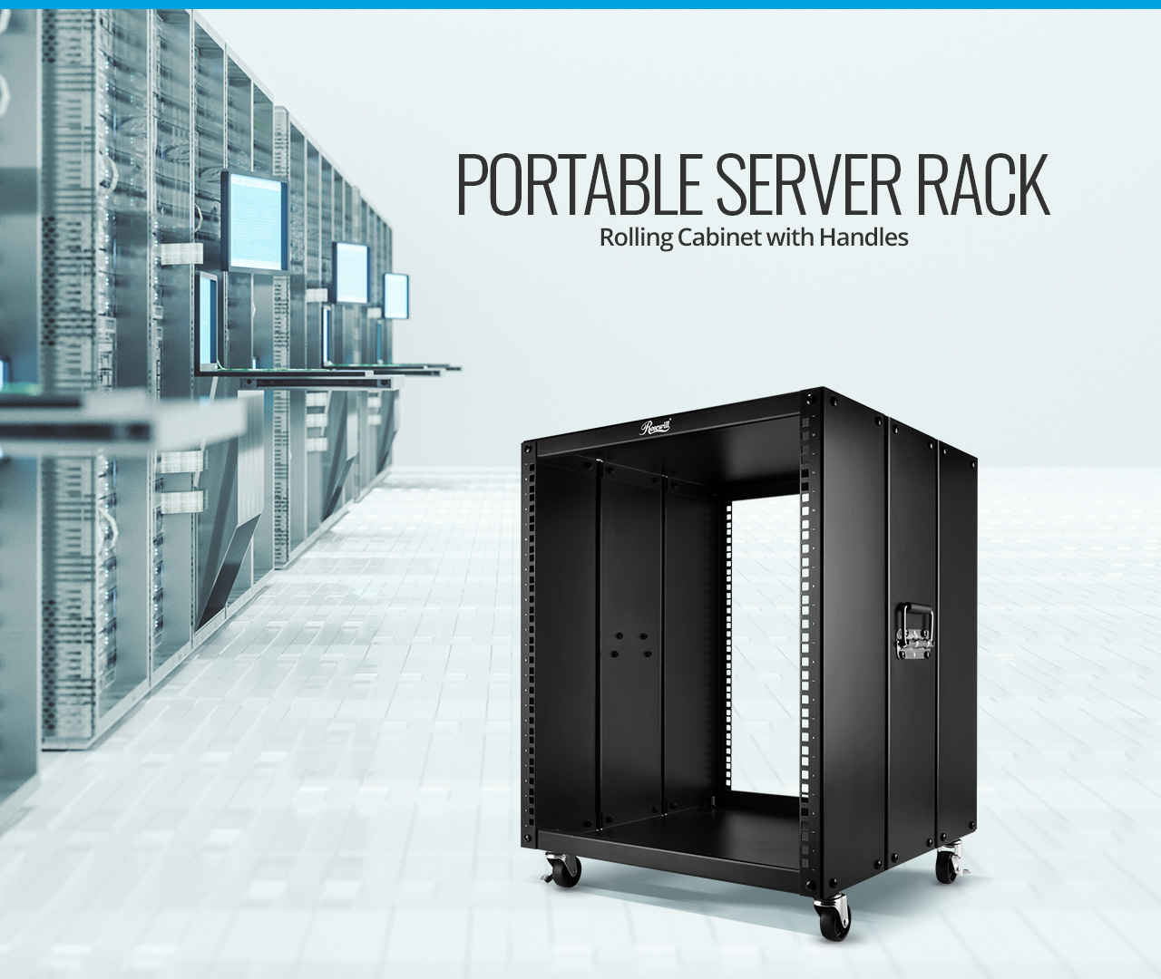 12u Portable Server Rack 20 Tief Offener Schrank Mit Schwenkbar