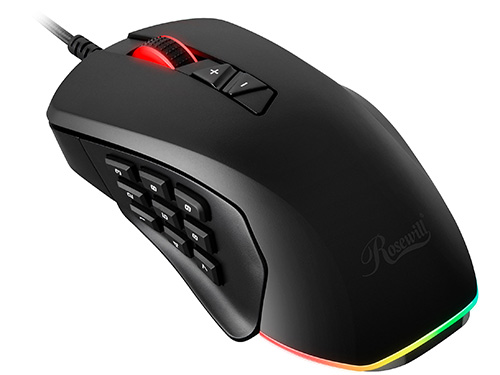 RGB Gaming Mouse with Side Buttons, 10000 DPI Optical Sensor for ...